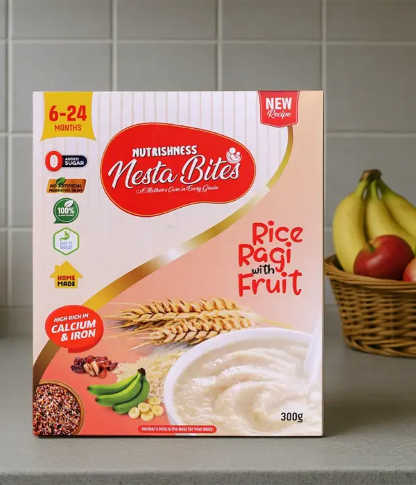 Nesta Bites Rice Ragi with Fruit Porridge Mix (6-24 Months)