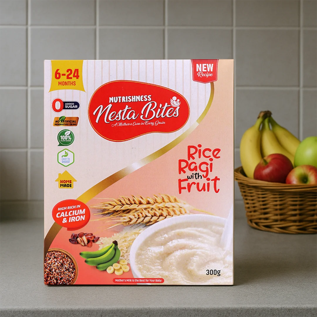 Nesta Bites Rice Ragi with Fruit Porridge Mix (6-24 Months)