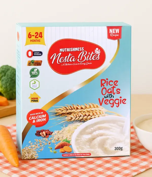 Nesta Bites Rice Oats with Veggie Porridge Mix (6-24 Months)